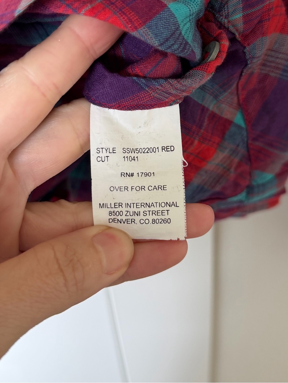 Southern Thread Ruffle Collar Plaid Shirt - Picture 10 of 12